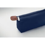 Kosmetiktasche 600D RPET Blau, Detailaufnahme des Materials