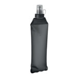 Faltbare Wasserflasche 500ml Schwarz, Rückansicht