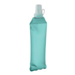 Faltbare Wasserflasche 500ml Blau, Rückansicht