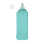 Faltbare Wasserflasche 500ml Blau, Seitenansicht