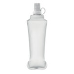 Faltbare Wasserflasche 500ml Weiß als Werbeartikel mit Logodruck