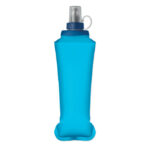 Faltbare Wasserflasche 500ml Blau als Werbeartikel mit Logodruck