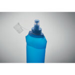Faltbare Wasserflasche 500ml Blau, Detailaufnahme des Materials