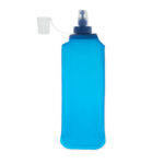 Faltbare Wasserflasche 500ml Blau, Seitenansicht