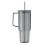 Trinkbecher RPET 1200ml Grau, Seitenansicht