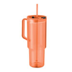Trinkbecher RPET 1200ml Orange als Werbeartikel mit Logodruck