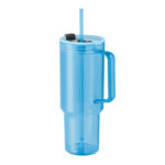 Trinkbecher RPET 1200ml Blau, Rückansicht