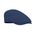 Newsboy-Kappe 335 g/m² Blau als Werbeartikel mit Logodruck