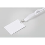 Lanyard-Ausweis 120 x 80 mm, Detailaufnahme des Materials