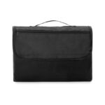 Picknickdecke RPET-Fleece Schwarz als Werbeartikel mit Logodruck