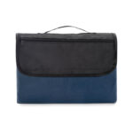 Picknickdecke RPET-Fleece Blau als Werbeartikel mit Logodruck