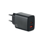 EU-2 poliger-Adapter/Ladegerät als Werbeartikel mit Logodruck