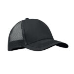 Trucker Kappe 5 Panels Schwarz als Werbeartikel mit Logodruck