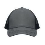 Trucker Kappe 5 Panels Grau, Rückansicht