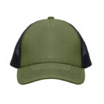Trucker Kappe 5 Panels Gruen, Rückansicht