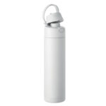 Doppelwandige Flasche 500 ml Weiß, Seitenansicht