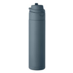 Doppelwandige Flasche 500 ml Blau als Werbeartikel mit Logodruck