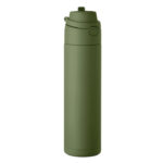 Doppelwandige Flasche 500 ml Gruen als Werbeartikel mit Logodruck