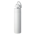 Einwandige Trinkflasche 650 ml Weiß von oben