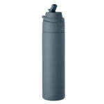 Einwandige Trinkflasche 650 ml Blau, Rückansicht