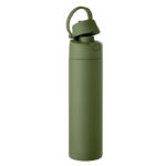 Einwandige Trinkflasche 650 ml Gruen, Seitenansicht