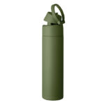 Einwandige Trinkflasche 650 ml Gruen von oben