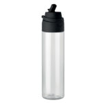 Trinkflasche RPET 700ml Schwarz, Rückansicht