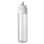 Trinkflasche RPET 700ml Weiß, Rückansicht