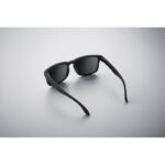 Festival-Sonnenbrille UV400 Schwarz, geöffnet dargestellt