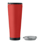 Doppelwandiger Becher 700ml Rot, Rückansicht