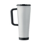 Doppelwandiger Becher 700ml Weiß, Seitenansicht