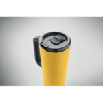Doppelwandiger Becher 700ml Gelb von oben