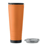 Doppelwandiger Becher 700ml Orange, Rückansicht