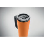 Doppelwandiger Becher 700ml Orange von oben