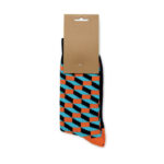 Socken 38-42 Orange, geöffnet dargestellt