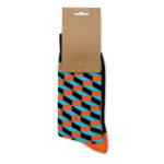 Socken 43-46 Orange, geöffnet dargestellt