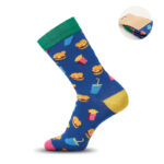 Socken 43-46 Blau als Werbeartikel mit Logodruck