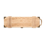 Weinkiste Paulownia-Holz – Seitenansicht