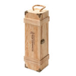 Weinkiste Paulownia-Holz mit markiertem Druckbereich für Ihr Logo