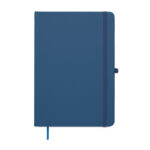DIN A5 Notizbuch recy. PU Blau, Rückansicht