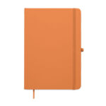 DIN A5 Notizbuch recy. PU Orange, Rückansicht