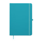 DIN A5 Notizbuch recy. PU Blau, Rückansicht