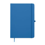 DIN A5 Notizbuch recy. PU Blau, Rückansicht