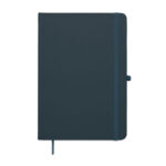 DIN A5 Notizbuch recy. PU Blau, Rückansicht