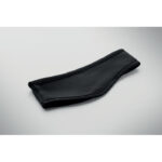 Stirnband Fleece Schwarz, Detailaufnahme des Materials