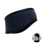 Stirnband Fleece Blau als Werbeartikel mit Logodruck