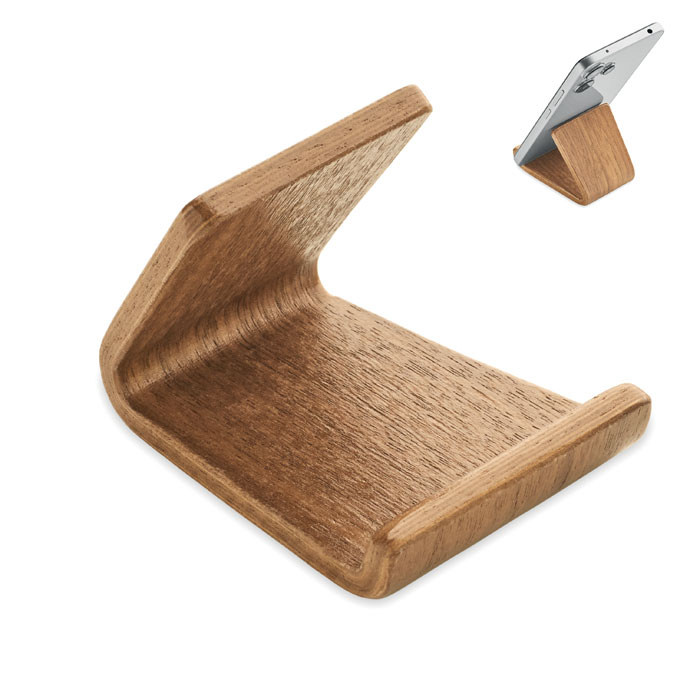 Smartphone-Halter Holz Smartphone-Halter Holz als Werbeartikel mit Logodruck