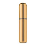 Parfümzerstäuber 5ml Gold, geöffnet dargestellt