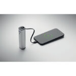 Powerbank 5000mAh PD 20W Silber, Detailaufnahme des Materials