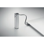 Powerbank 5000mAh PD 20W Silber, geöffnet dargestellt